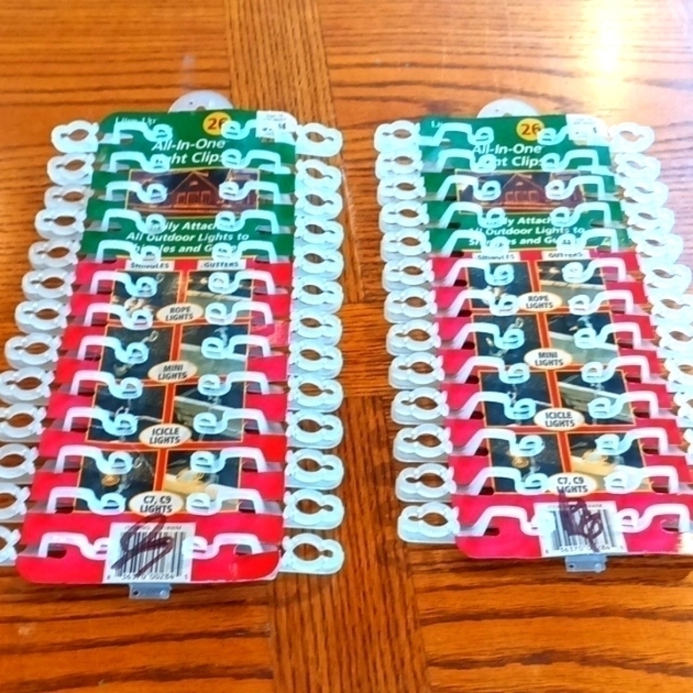 VINTAGE Lites Up All In One Light Clip NIP, 2 packages